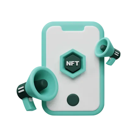 Nft Marketing  3D Icon