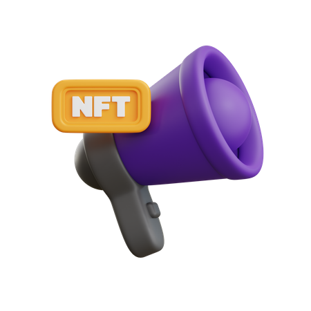 Marketing nft  3D Icon