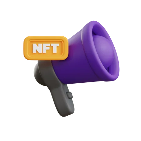 Ilustracao 3 D De Marketing NFT 3D Icon