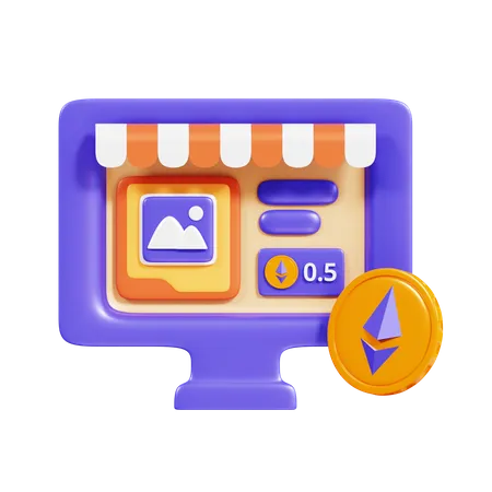 Nft Marketplace  3D Icon