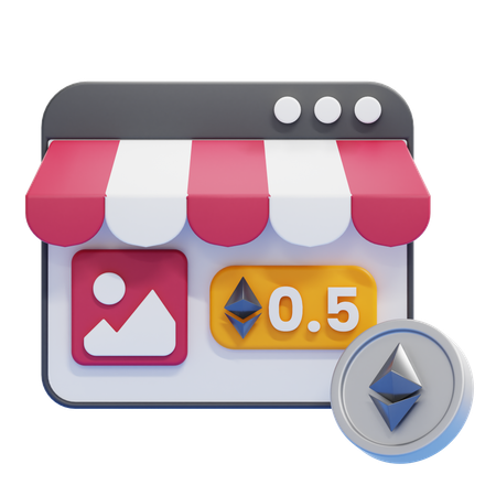 Nft Marketplace  3D Icon