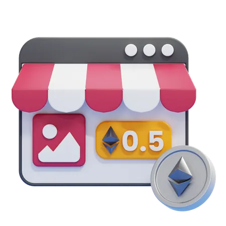 Nft Marketplace  3D Icon