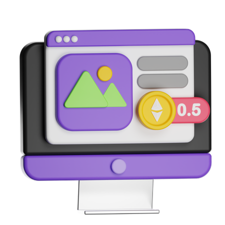 Nft Marketplace  3D Icon
