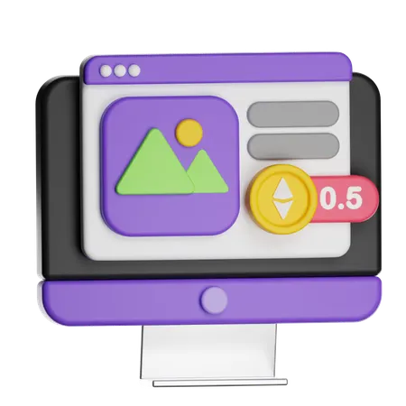Nft Marketplace  3D Icon