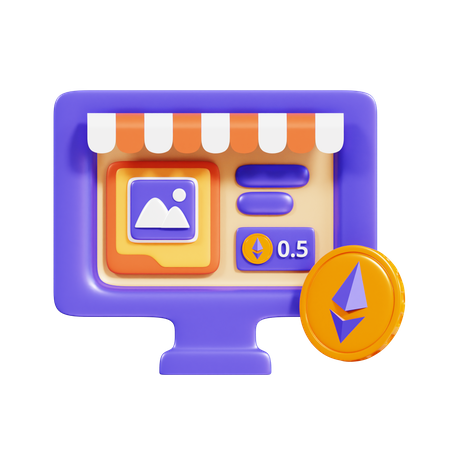 Nft Marketplace  3D Icon