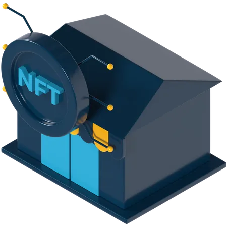 NFT-Marktplatz  3D Illustration