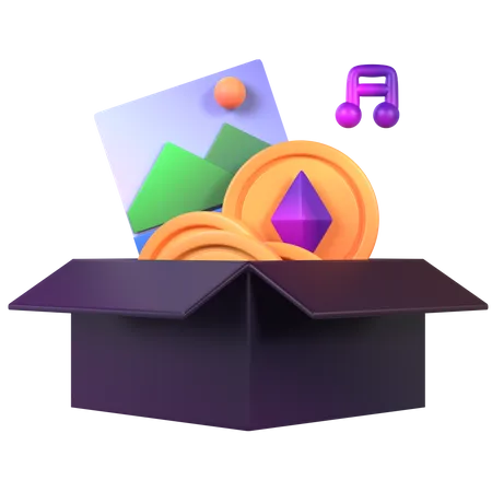 Nft Media  3D Icon