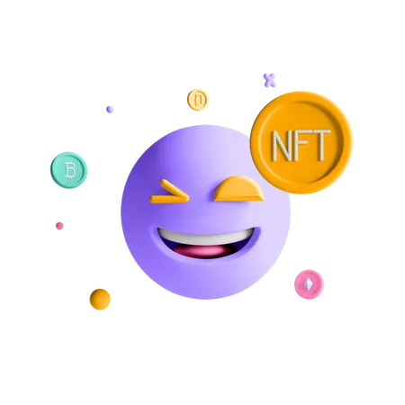 NFT Memes  3D Illustration