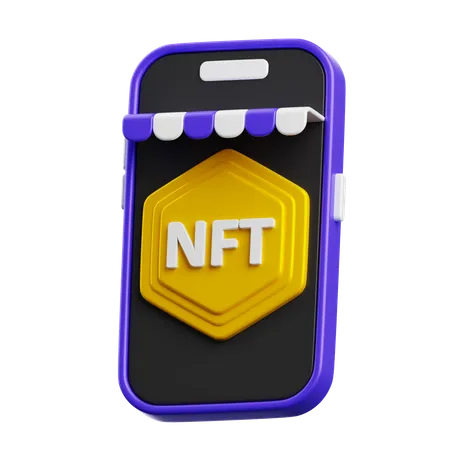 Mercado NFT  3D Icon