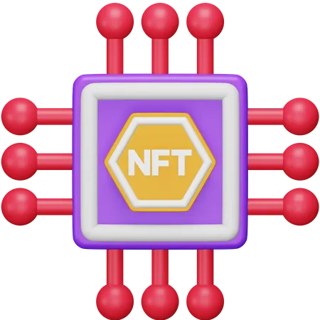 Nft Microchip  3D Icon