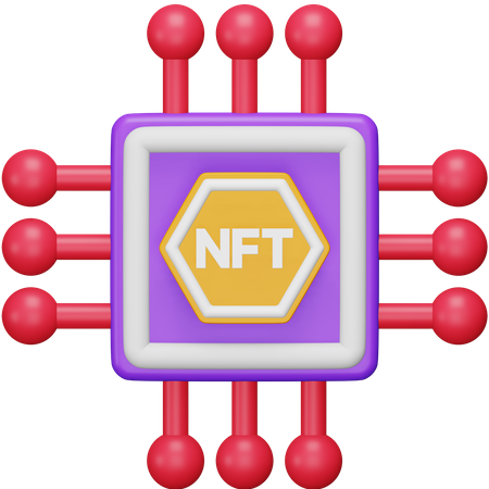 NFT-Mikrochip  3D Icon