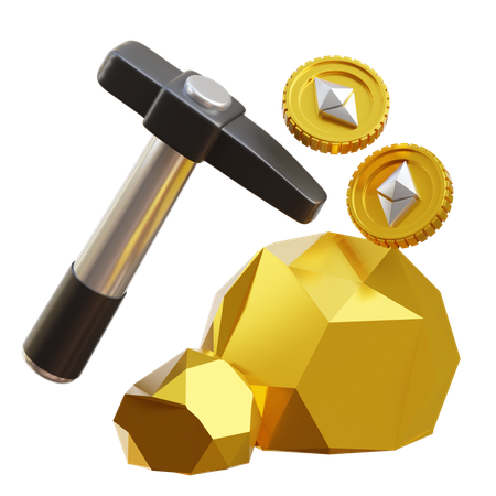 Nft Mining  3D Icon