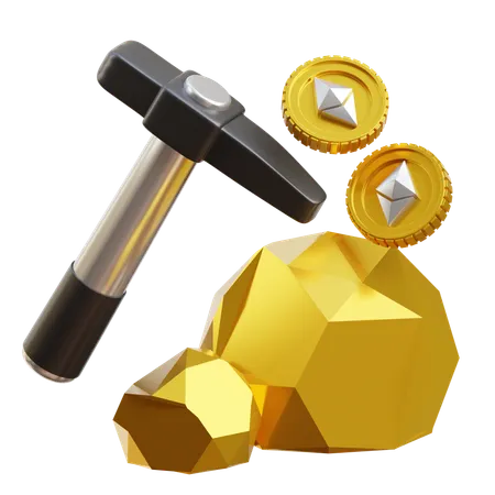 Nft Mining  3D Icon