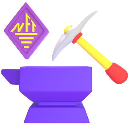 Nft Mining  3D Icon