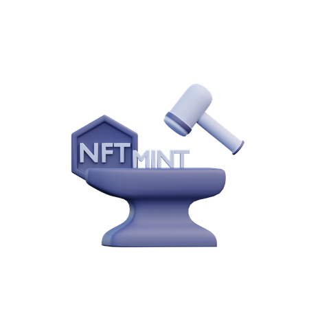 Nft Mint  3D Illustration