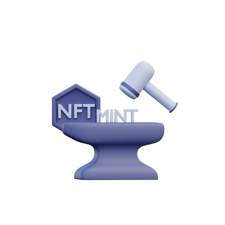 Nft Mint 3D Illustration