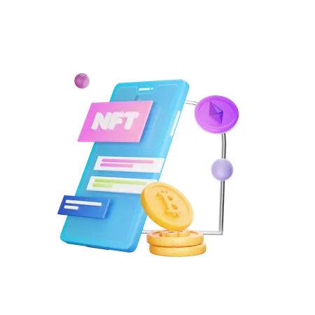 Nft Mobile App  3D Icon