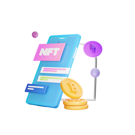 Nft Mobile App  3D Icon
