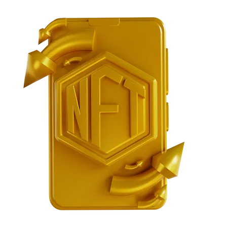 NFT-Mobilaustausch  3D Icon