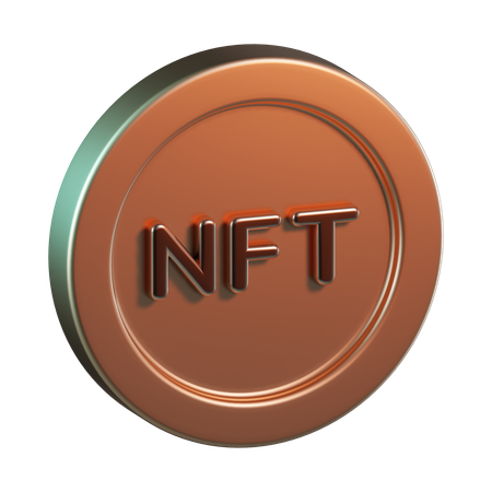 Moeda nft  3D Icon