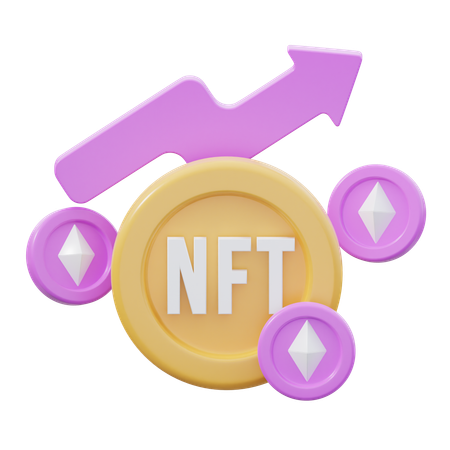 Moeda nft  3D Icon