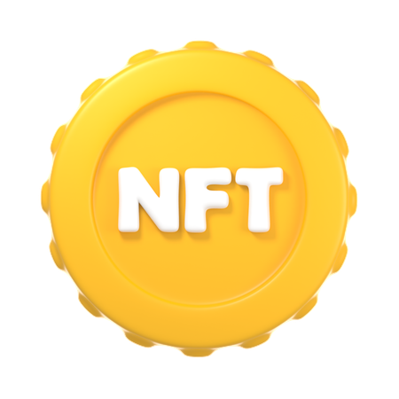 Moeda nft  3D Icon