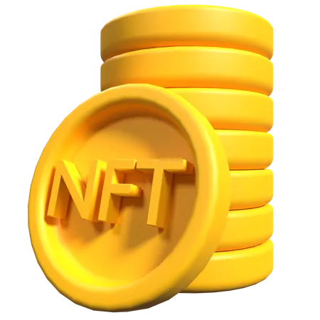 Moeda nft  3D Icon