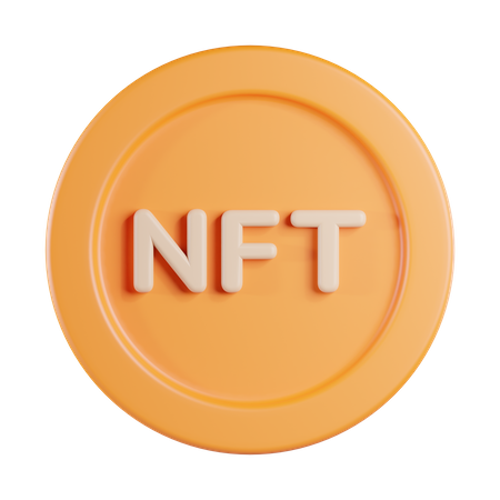 Moeda nft  3D Icon