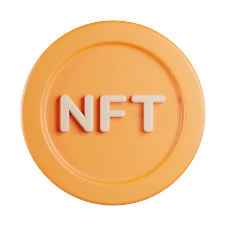 Moeda nft  3D Icon