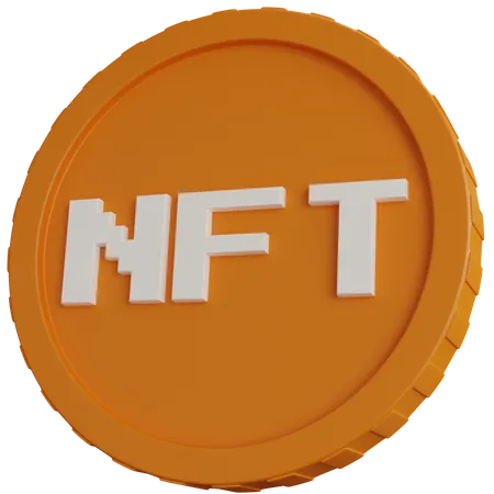 Monedas nft  3D Icon