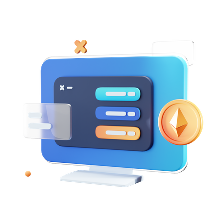 Nft Monitoring  3D Icon