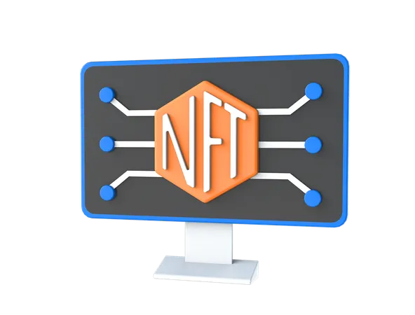 Nft Monitoring  3D Illustration