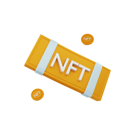 NFT-Münze  3D Illustration