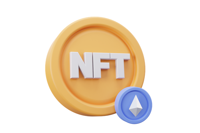 NFT-Münze  3D Icon