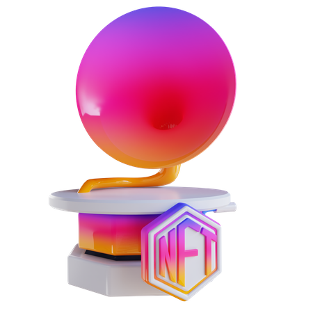 Nft Music  3D Icon