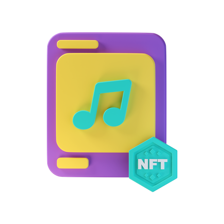 Nft Music  3D Icon