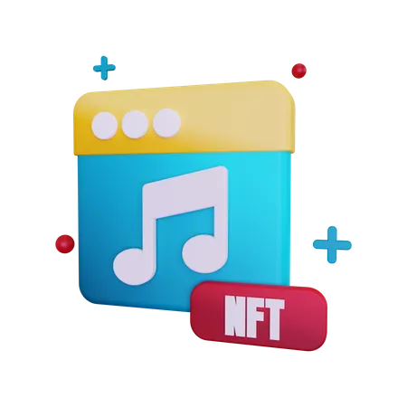 Nft Music  3D Illustration