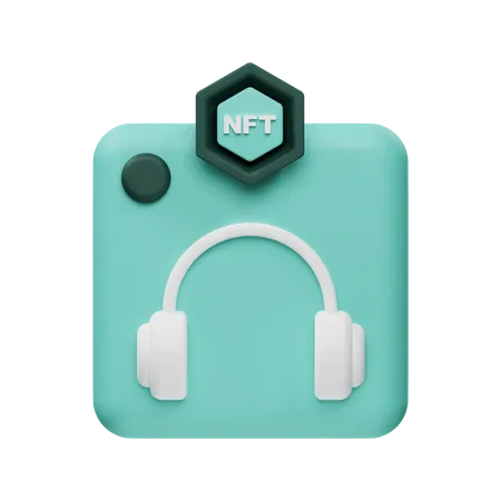 NFT Audio 3 D Icon 3D Icon