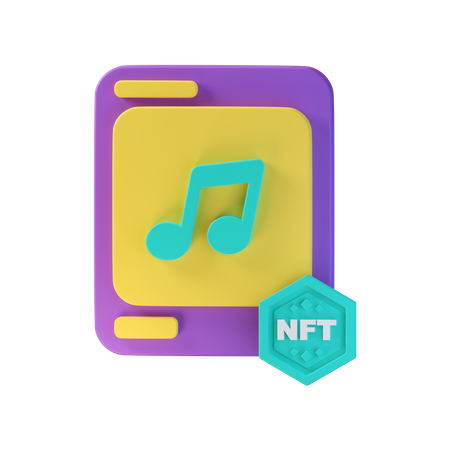 Musica nft  3D Icon