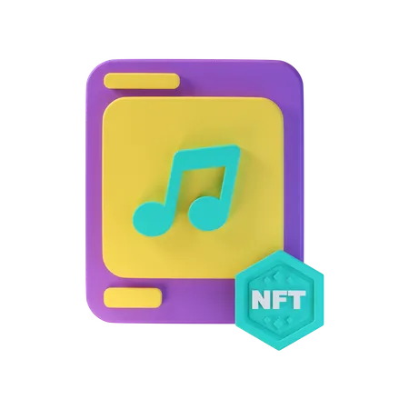 Musica nft  3D Icon