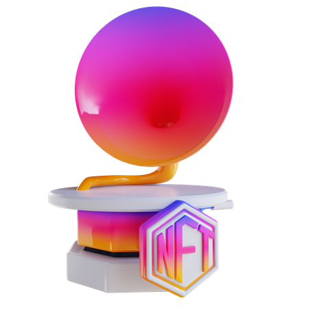 Musique nft  3D Icon