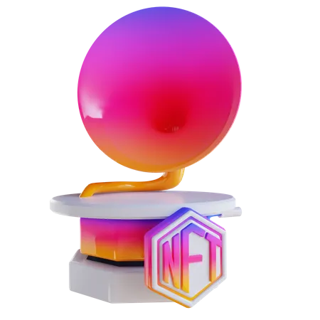 Musique nft  3D Icon