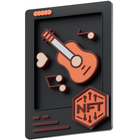 Musique nft  3D Icon