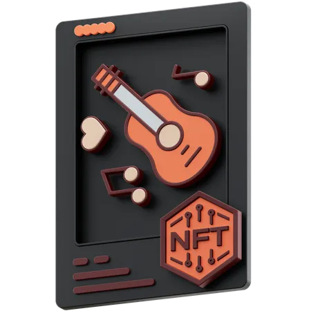 Musique nft  3D Icon