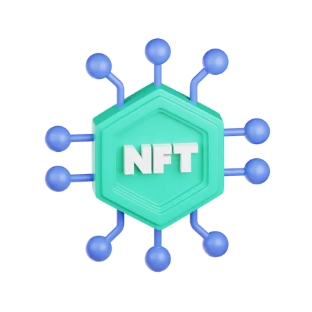 NFT ネットワーク  3D Icon