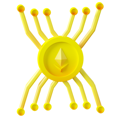 NFT network  3D Icon