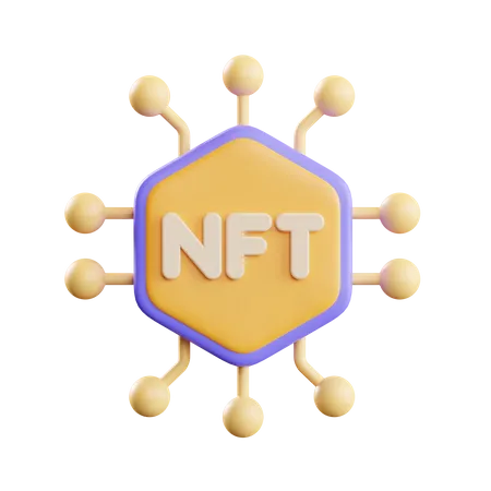 Nft Network  3D Illustration