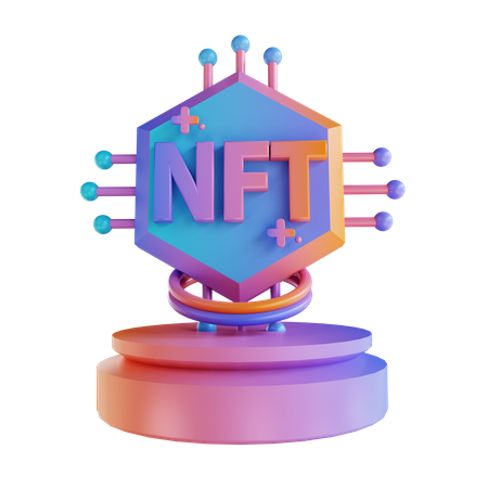 Nft Network 3D Illustration