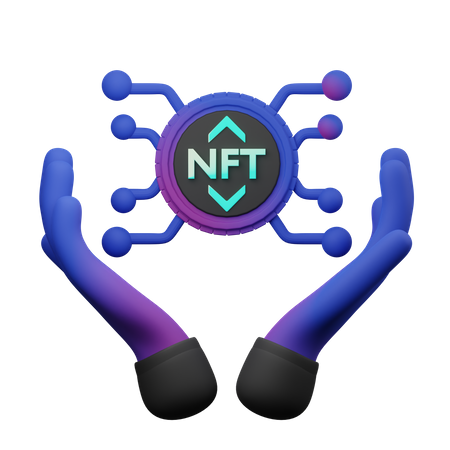 Nft Network 3D Illustration