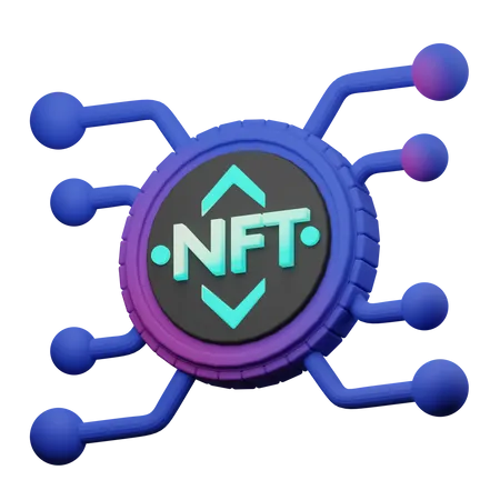 Nft Network  3D Illustration